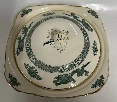 Buy Royal Cauldon Tureen Lidded Green Dragon Made In England Vintage Porcelain • 12.99£