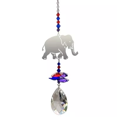 Buy INDIAN ELEPHANT Fantasy Hanging Sun-catcher Embellished With Genuine Crystals • 16.99£