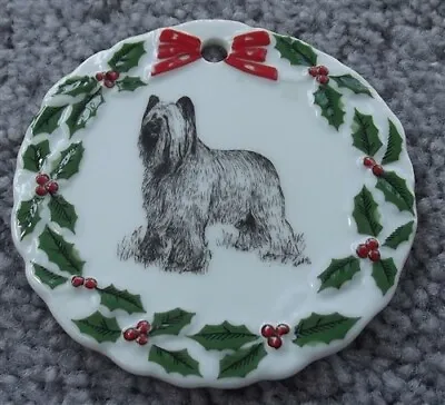 Buy Briard Christmas Ornament Porcelain • 14.45£