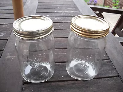 Buy 2x Vintage Kilner Screw Top Preserving Jars For Jam, Pickles, Storage 2lb • 5£