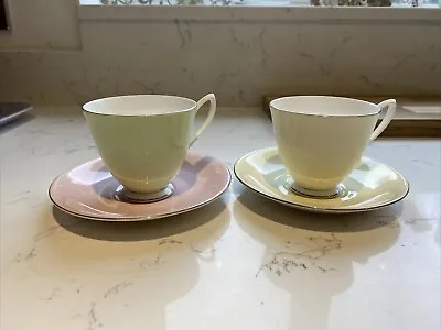 Buy 2 Royal Albert Bone China Tea Cups And Saucers. ‘Colours’ Pattern • 7.49£