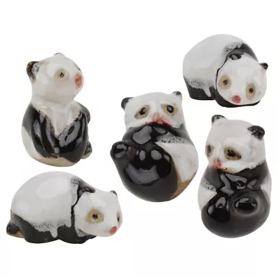 Buy  5 PCS Ceramic Animal Adornment Miniture Decoration Pottery Accessories • 23.28£