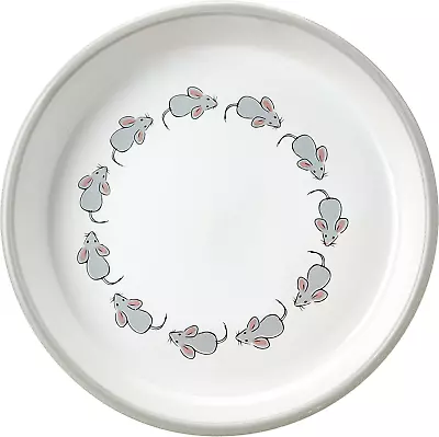 Buy Karlie Hand Painted Row Of Mice Cartoon First Class Pottery Cat Dish, 16 Cm/ 200 • 8.29£