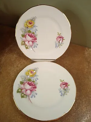 Buy Pair Of Royal Vale English Bone China 16cm Side Plates With Roses  • 5.95£