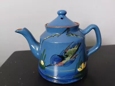 Buy Vintage Longpark Torquay Pottery  Kingfisher Diving  Stream Tea Pot / Teapot • 7.50£