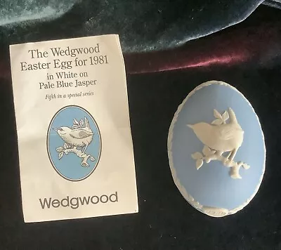 Buy  Vintage Wedgewood Jasperware Egg Trinket Box Wren Design • 14.99£