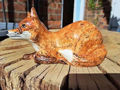 Buy Babbacombe Pottery Devon ~ Beautiful Mr Fox ~ String & Scissor Holder   • 20£