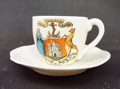 Buy Edinburgh -  Gemma Crested Ware Miniature Cup & Saucer • 12.99£