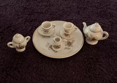 Buy Vintage 10 PCS Miniature Porcelain Tea Set Made In Occupied Japan • 17.24£