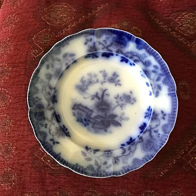 Buy Antique Flow Blue Plate C.1840 Mellor Venables Staffordshire Victorian English • 45£