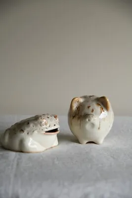 Buy Vintage Presingoll Pottery Moneyboxes Cornish Pottery Pig Frog Piggy Bank • 30£