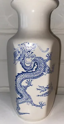 Buy Kingston Pottery Hulk Blue White China Porcelain Dragon Vase 20 Cm PLEASE READ • 20£