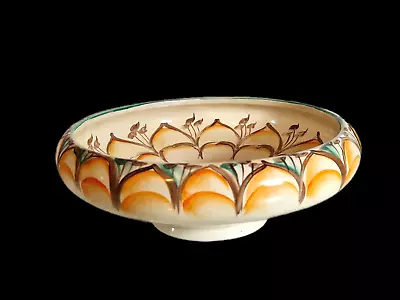 Buy Art Deco Rare Myott Footed Pedestal Bowl, Open Flower Design Design 1930s • 29£