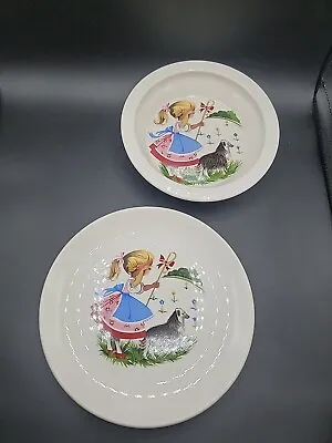 Buy Vintage Set Old Foley James Kent Children's Fairy Tale Dinnerware Little Bo Peep • 14.67£