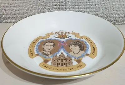 Buy Royal Worcester Charles Diana Wedding 1981 Commemorative Dish Fine Bone China UK • 8.99£