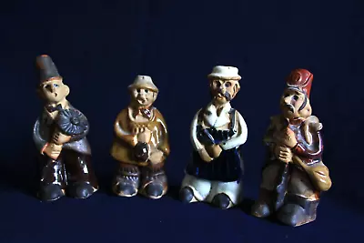 Buy 4x Tremar Pottery Figures | Farmer | Chimney Sweep | Butcher | Soldier • 15£