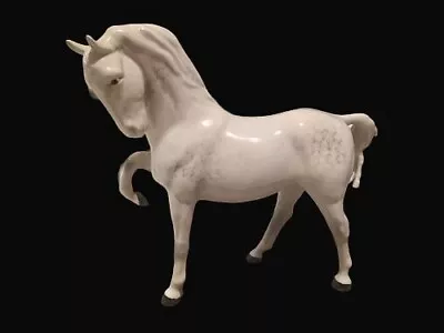 Buy Lovely Beswick Dapple Grey Horse #1549 Head Tucked Leg Up • 69.95£