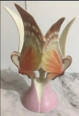 Buy New Franz Porcelain Collection FZ00507 Butterfly Candle Tealight Holder 2003 • 45£
