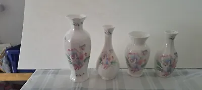 Buy 4 X Vintage Aynsley Fine Bone China Vases - Little Sweetheart • 20£
