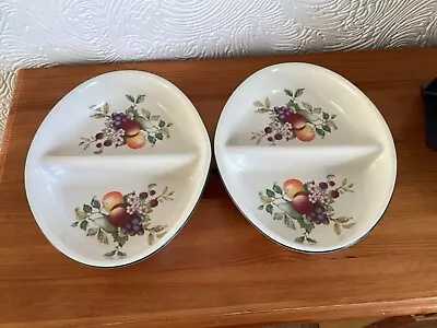 Buy Johnson Brothers Fresh Fruit  Oval Divided  Serving Dishes X 2 (Cloverleaf) • 12£