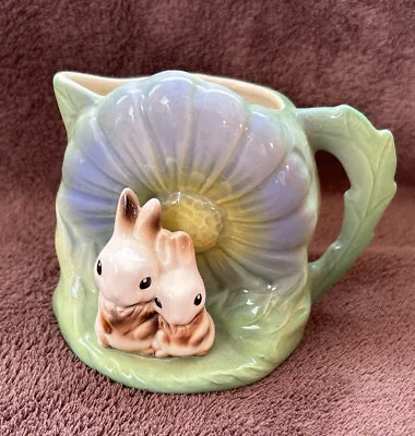 Buy Vintage Hornsea Fauna Daisy Milk Cream Jug With Two Rabbits And Flower No.129 • 12£