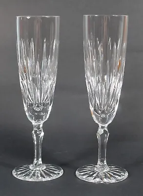 Buy Edinburgh Crystal, Gleneagles, 2 X Champagne Flute Glasses, Signed. 19.6cm • 39.99£