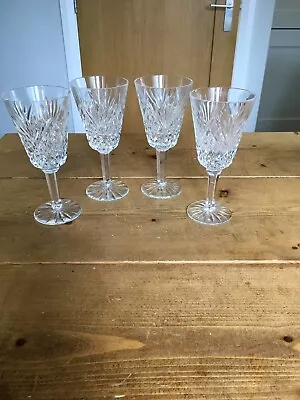 Buy Four Tyrone Crystal Wine Glasses In Antrim Pattern • 52.99£