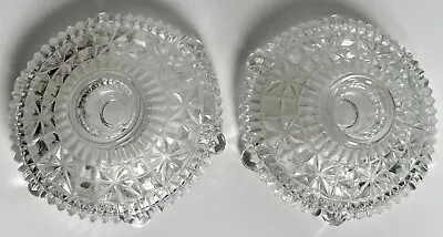 Buy Glass Candle Stick Holders Victorian Style 1960’s  (Set Of 2) • 9.35£