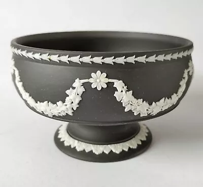 Buy Wedgwood Jasperware Black Imperial Footed Bowl - Boxed • 175£