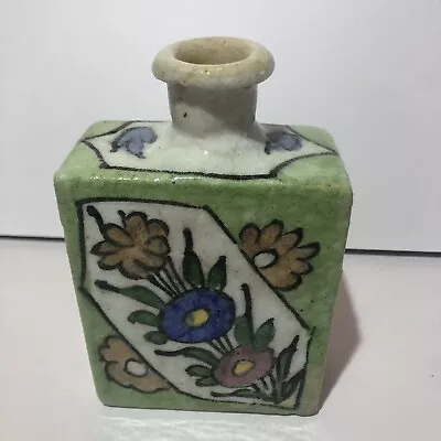 Buy Antique Iznik Bottle Turkish Persian Qajar Pottery Flask • 47.41£
