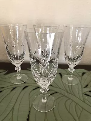 Buy Royal Doulton Crystal 4 Jillian Pattern Iced Tea Glasses Mint EUC • 63.69£