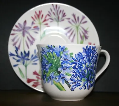 Buy Roy Kirkham Breakfast Cup And Saucer 'Agapanthus' Large Cup & Saucer • 15.50£