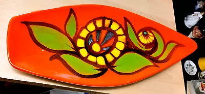 Buy Vintage Poole Pottery Delphis Spear Dish Shape 82 Perfect From House Clearance • 39.99£