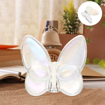 Buy Crystal Butterfly Figurine Cute Flying Glass Ornament Statue-RO • 14.78£