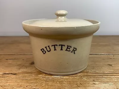 Buy Vintage Lovatt Langley Ware Stoneware Butter Pot With Lid • 19.50£