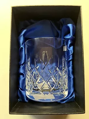 Buy Fully Cut Crystal With Diamond Design Whisky Glass 28cl In Gift Box • 23.90£