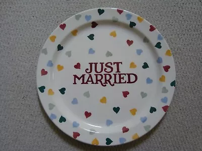 Buy Rare Large Emma Bridgewater  Just Married  Polka Hearts Cake Plate Superb • 50£