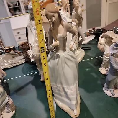 Buy Lladro  Lady With Parasol  Umbrella (4805G) Rare HTF Porcelain Statue Figurine  • 283.95£