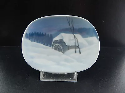 Buy Antique Rare Hand Painted Eichwald Winter Landscape Porcelain Saucer • 22.61£