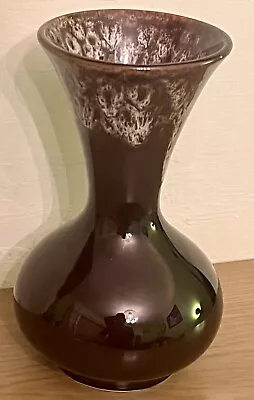 Buy Ewenny Pottery South Wales Vase Brown 19.5cm VGC • 13£