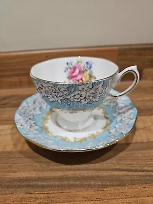 Buy Royal Albert “Enchantment” 2 Pcs Set - Floral Bone China Teacup & Saucer *VGC* • 18.99£