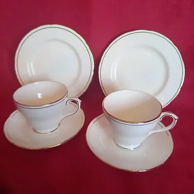 Buy Pair Of Vintage Duchess Ascot Bone China Tea Trios • 15£