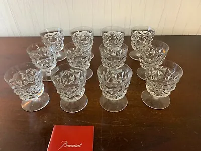Buy 12 Glasses Wine Model Wall Crystal Of Baccarat (Price To La Piece) • 97.51£
