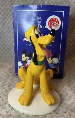 Buy Royal Doulton PLUTO Figurine MM6 70th Mickey Mouse Collection Disney + Box • 29.99£