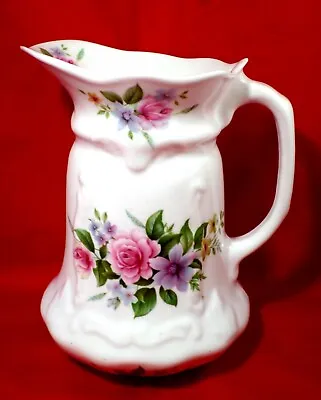 Buy JAMES KENT Large WATER JUG China VASE Floral VINTAGE Flower Bouquet ROSE Lovely • 12£