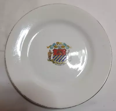 Buy A & S, Arcadian China, Crested Ware China Side Plate, Amble Coat Of Arm • 4£