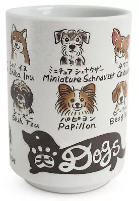 Buy Mino Ware Japanese Ceramics Sushi Yunomi Chawan Tea Cup Variety Of Dogs • 26.45£