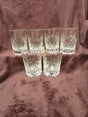 Buy Stunning Set Of 6 Crystal  Whisky/spirit  Glasses Exc Con • 22.99£