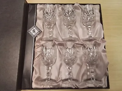 Buy Set Of Six Edinburgh Crystal Glasses In Case #9002 • 24.99£