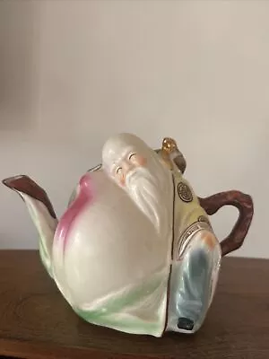 Buy Vintage Chinese 1960s Shou Xing God Of Longevity Teapot • 21£